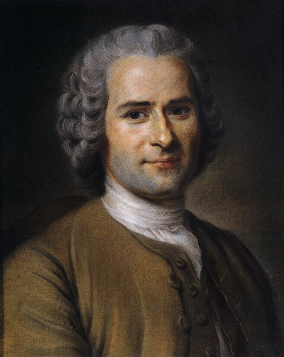 Portrait of Voltaire & Rousseau